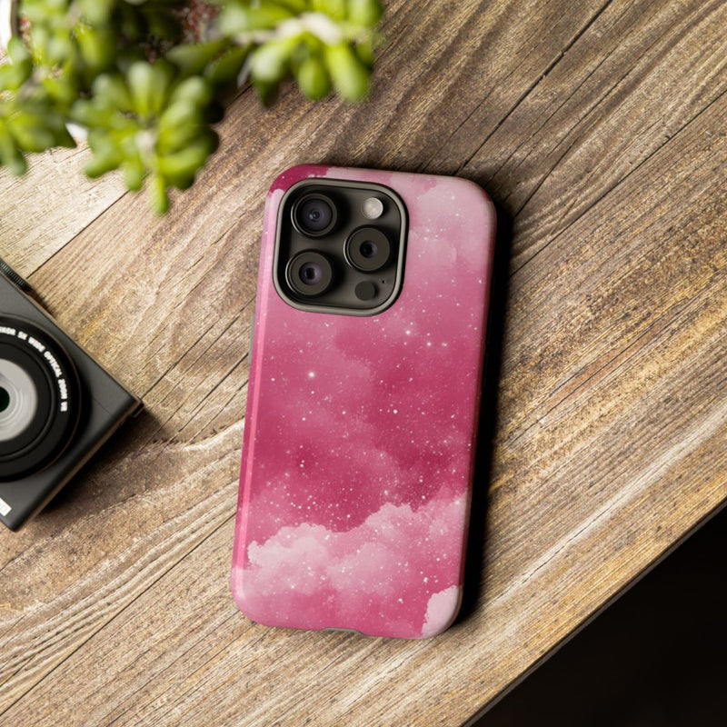 Roze Glitterwolkenpatroon