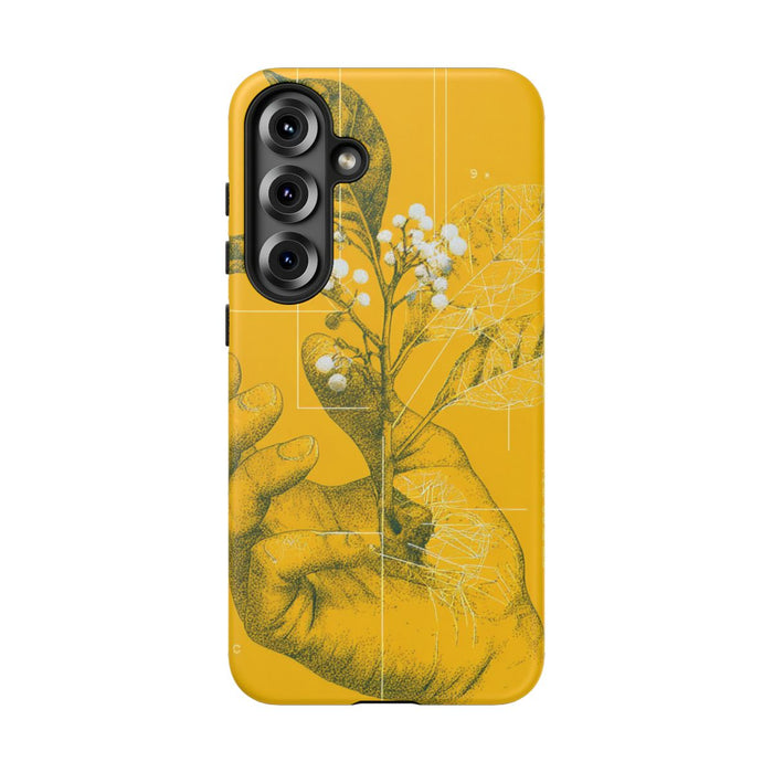 Hand met Botanische Bladeren en Bessen Illustratie