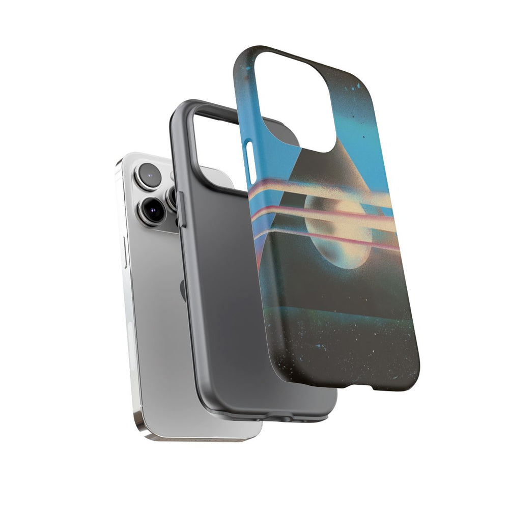 Surrealistische Geometrische Piramide met Gloeiende Bol