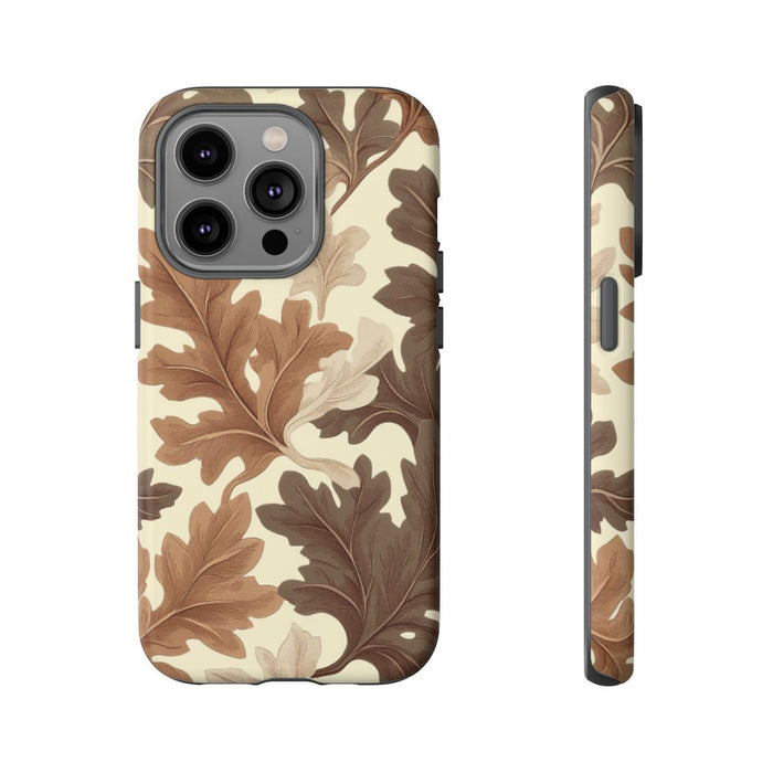 Eikenbladerenpatroon in Neutrale Kleuren
