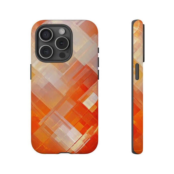 Abstract Oranje Geometrisch Patroon
