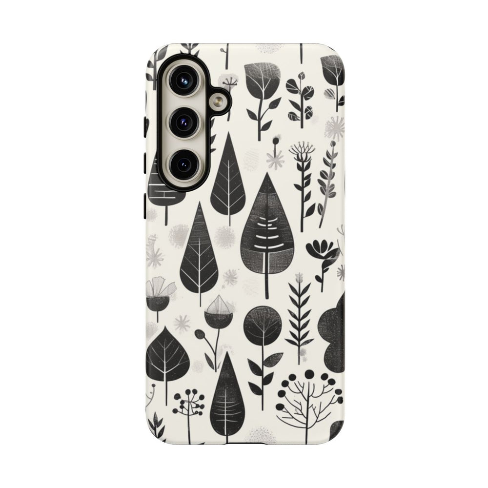 Monochroom Botanisch Patroon