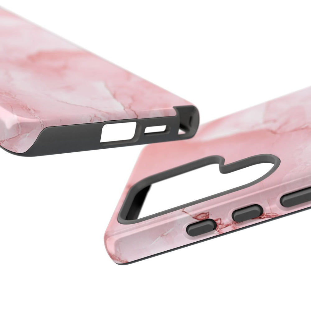 Roze Marmerstructuur met Glanzende Afwerking