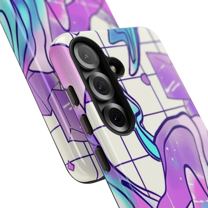 Abstract Kristal Vaporwave Patroon