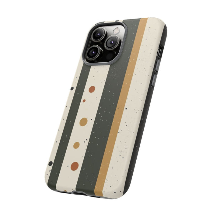 Retro Verticale Strepen en Stippenpatroon