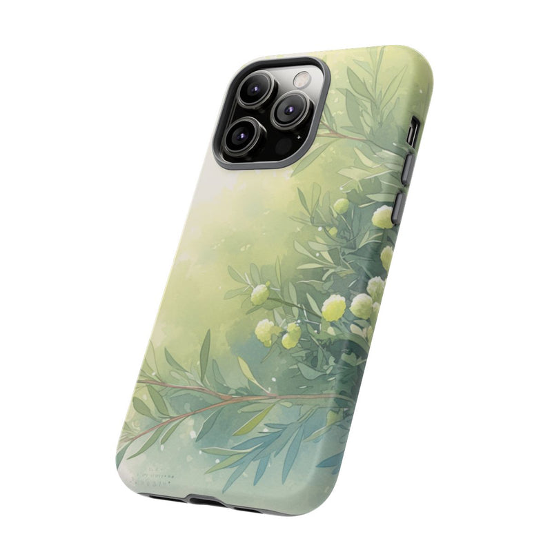 Groene Botanische Waterverf Illustratie