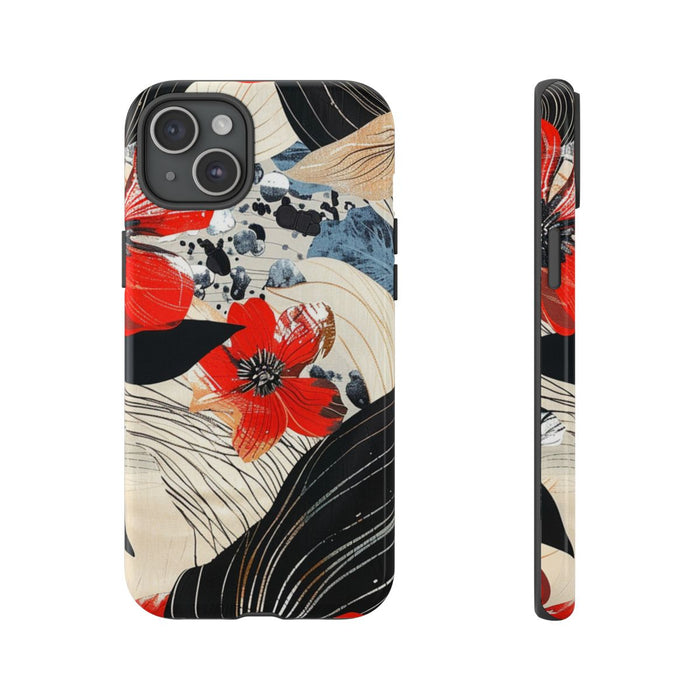 Rood Bloemen Abstract Patroon