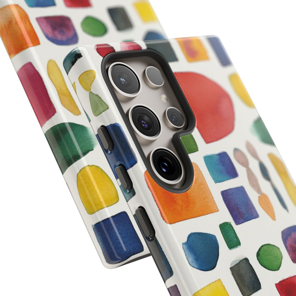 Kleurrijk Waterverf Geometrisch Patroon