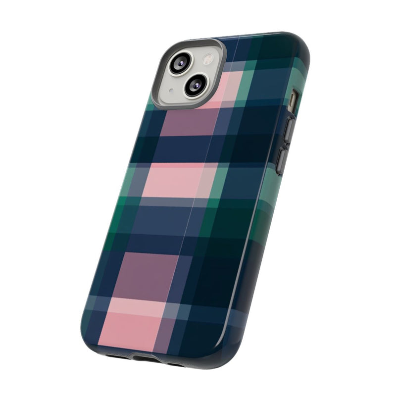 Smaragdgroen en Roze Geruit Patroon