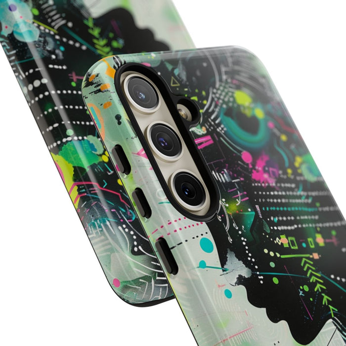 Abstract Neon Geometrisch Profiel