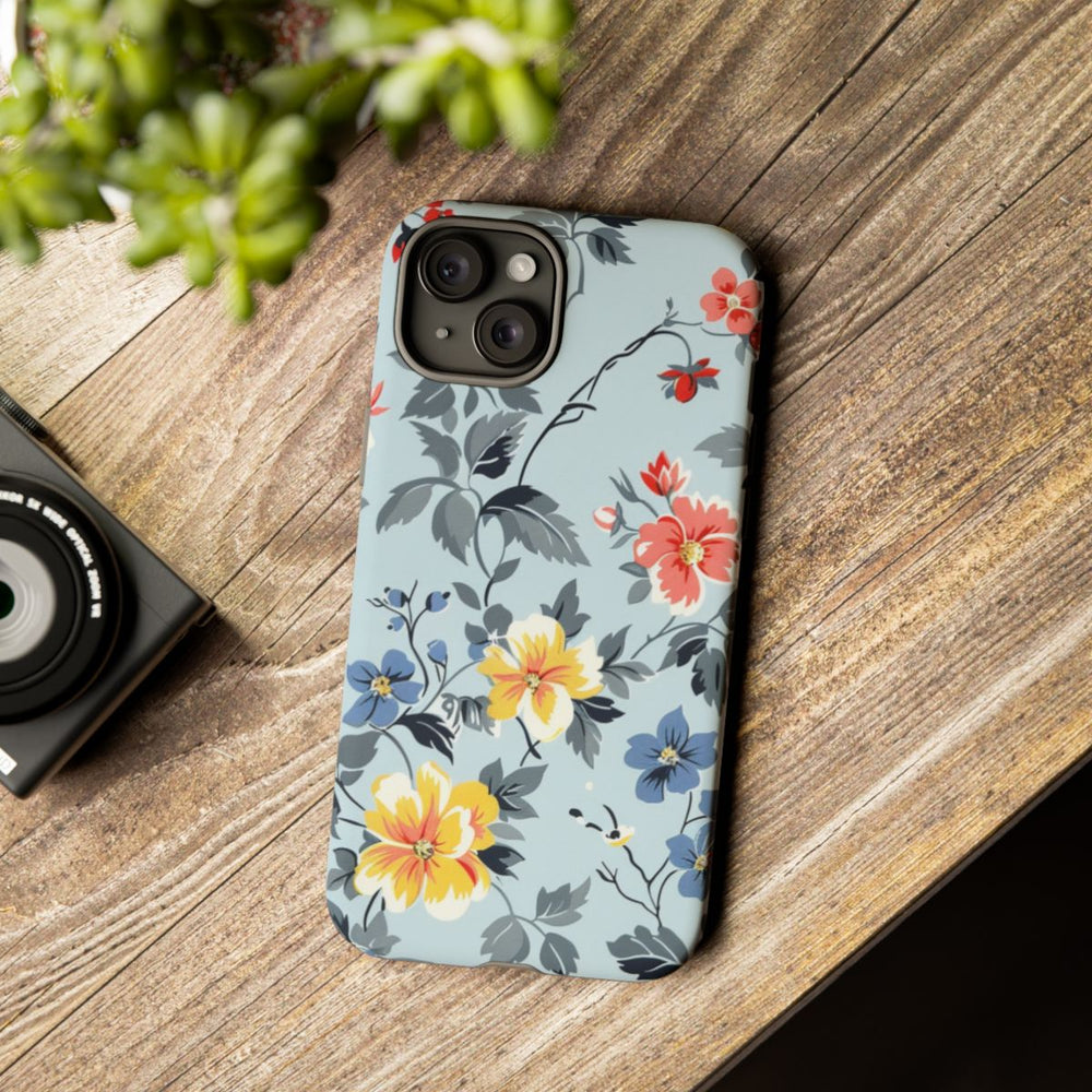 Vintage Bloemenpatroon in Pasteltinten