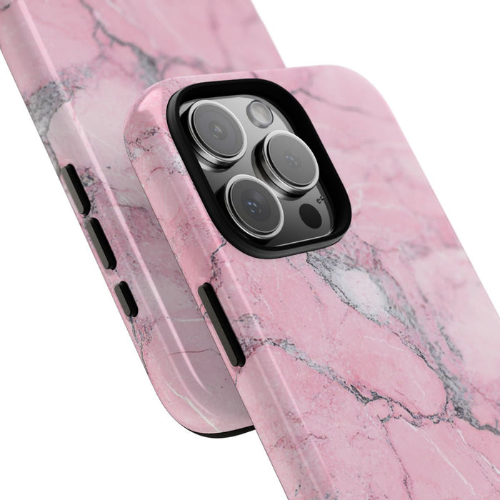 Roze Marmerstructuur met Glanzende Afwerking