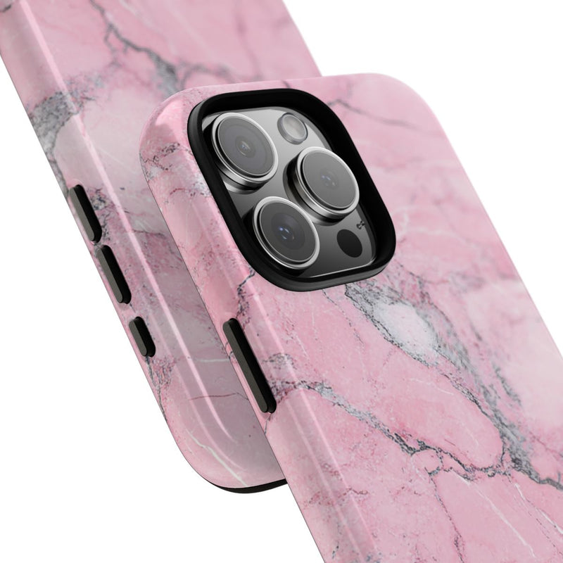 Roze Marmerstructuur met Glanzende Afwerking
