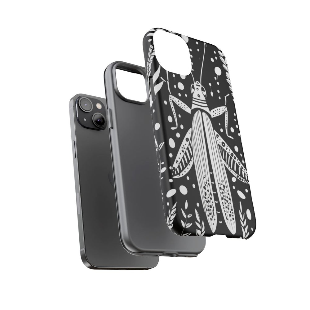 Zwart-Wit Sprinkhaan en Roggepatroon