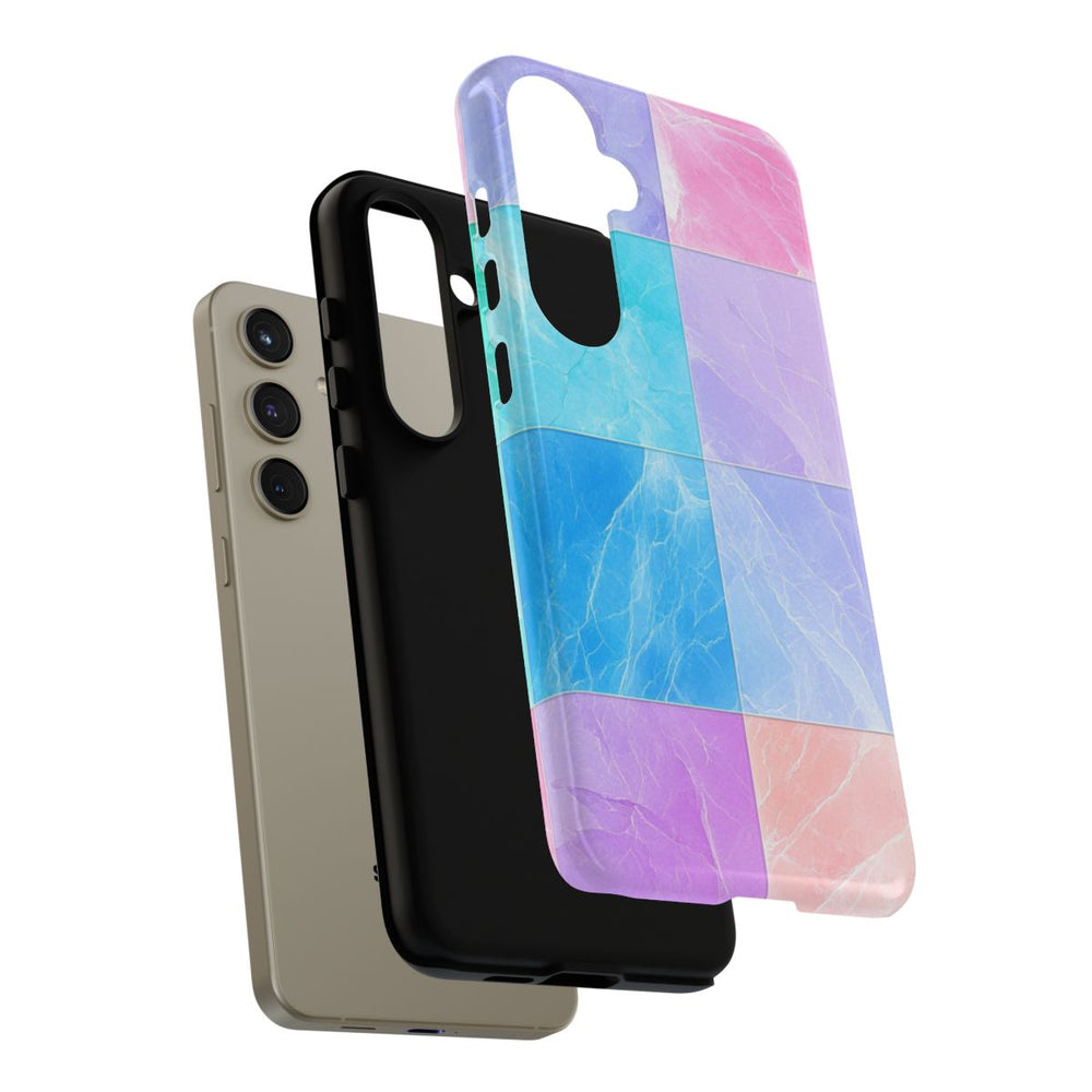 Pastelkleurige Marmertegels met Kleuroverloop