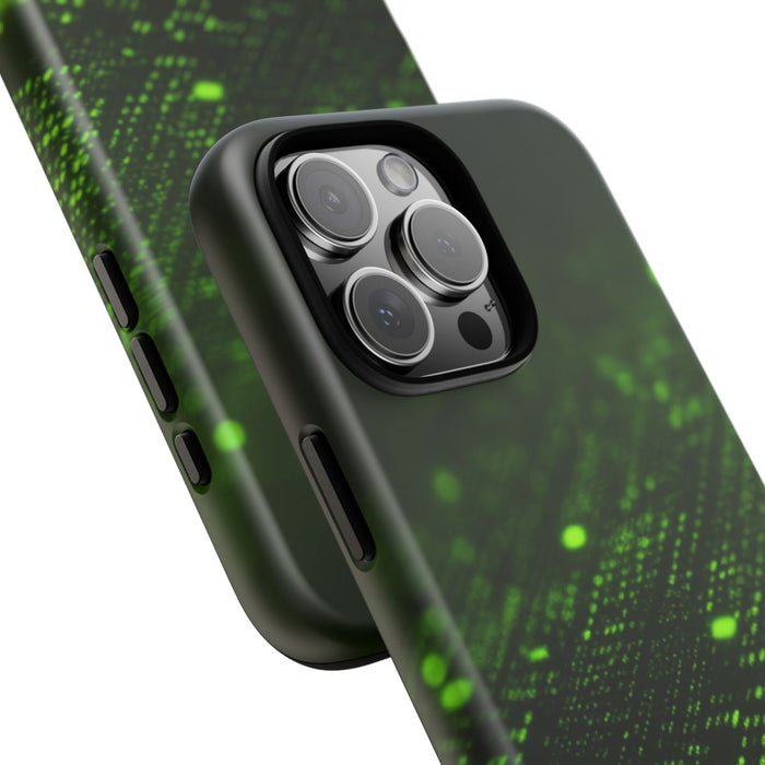 Abstract Groen Digitaal Rasterpatroon