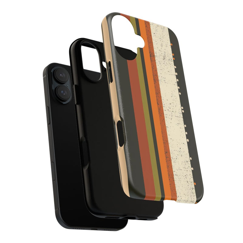 Retro Verticale Strepen en Stippenpatroon