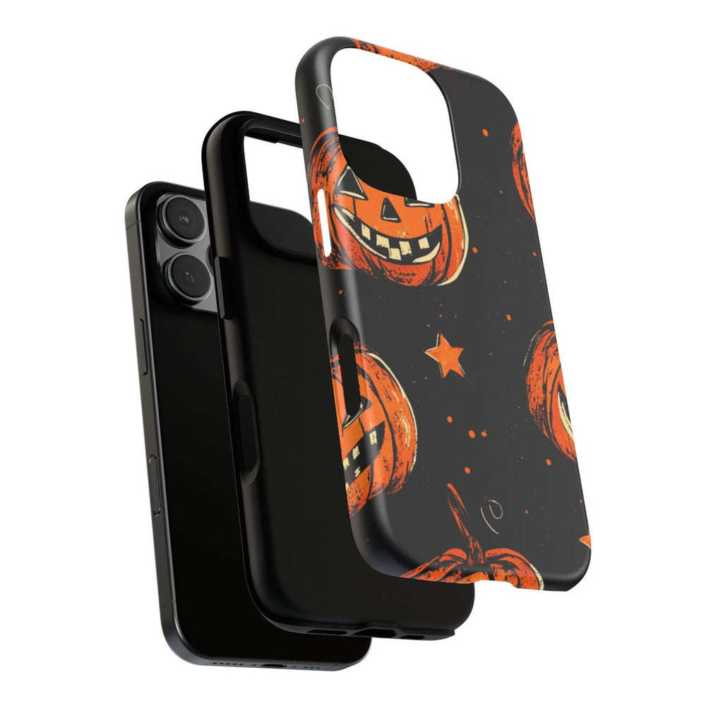 Grunge Halloween Pompoenenpatroon