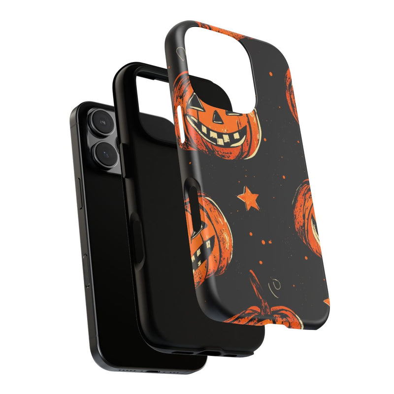 Grunge Halloween Pompoenenpatroon