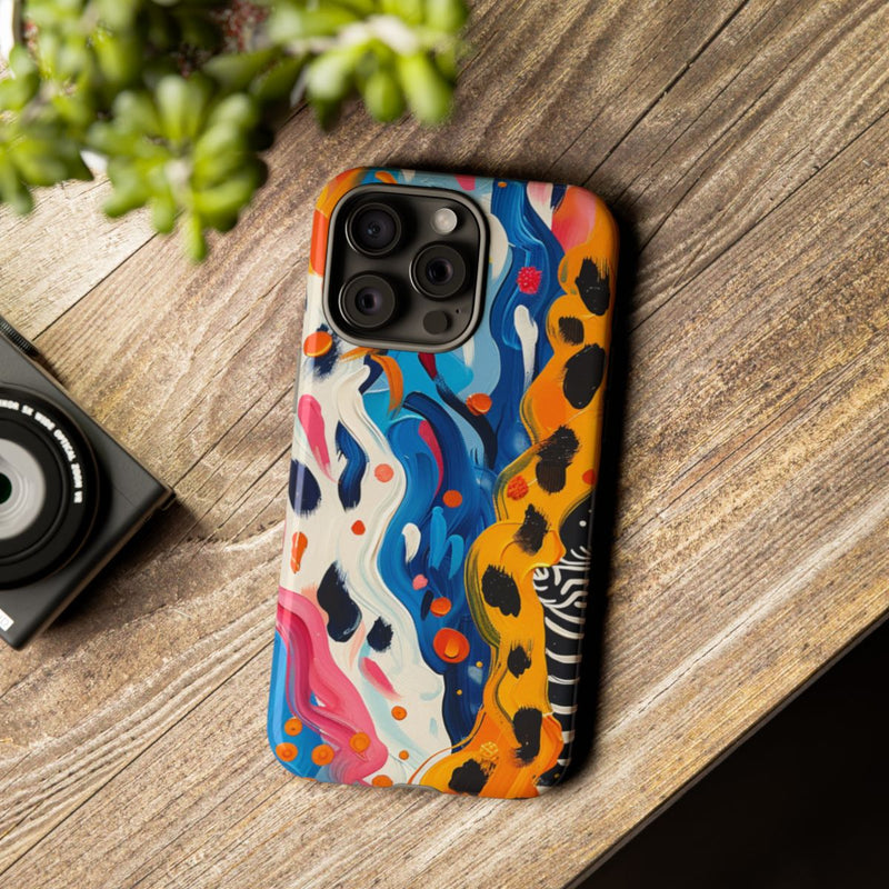 Abstract Kleurrijk Zebra Patroon