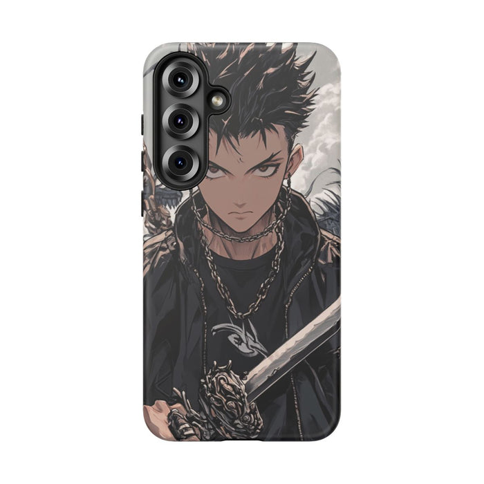 Anime Strijder met Zwaard en Draak