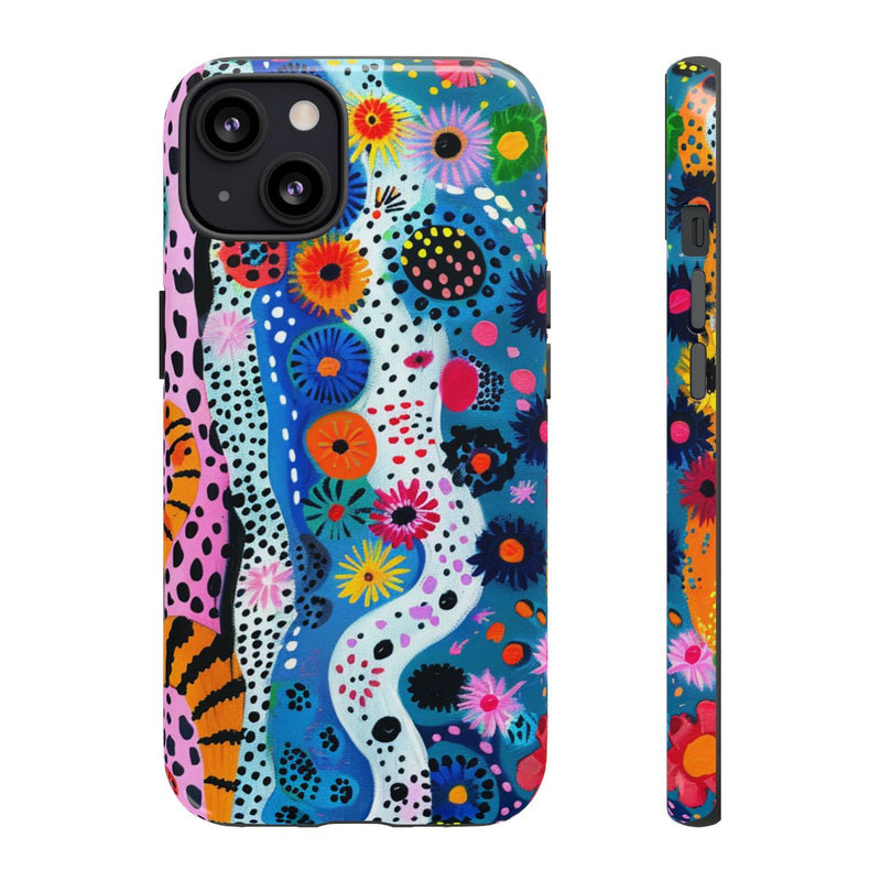 Kleurrijk Abstract Bloemen- en Dierenpatroon