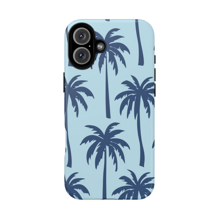Blauw Palmbomenpatroon