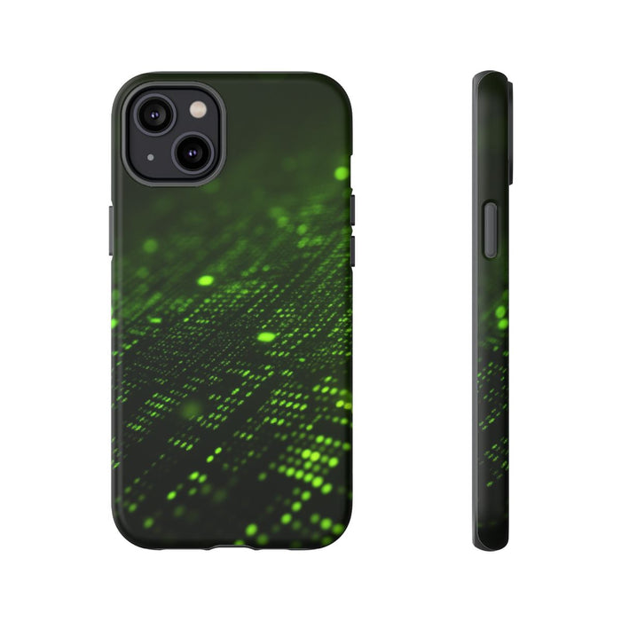 Abstract Groen Digitaal Rasterpatroon