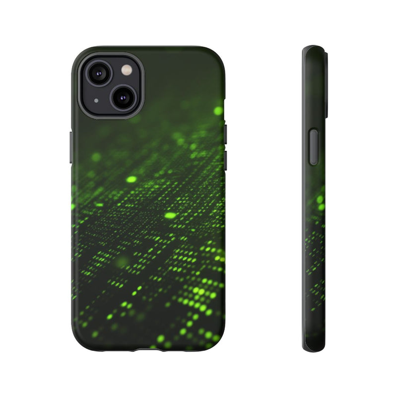 Abstract Groen Digitaal Rasterpatroon