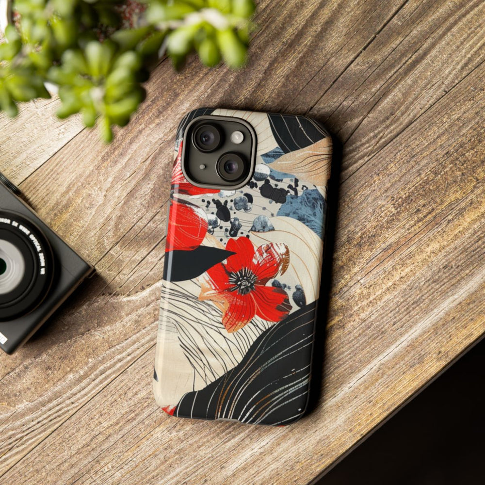 Rood Bloemen Abstract Patroon