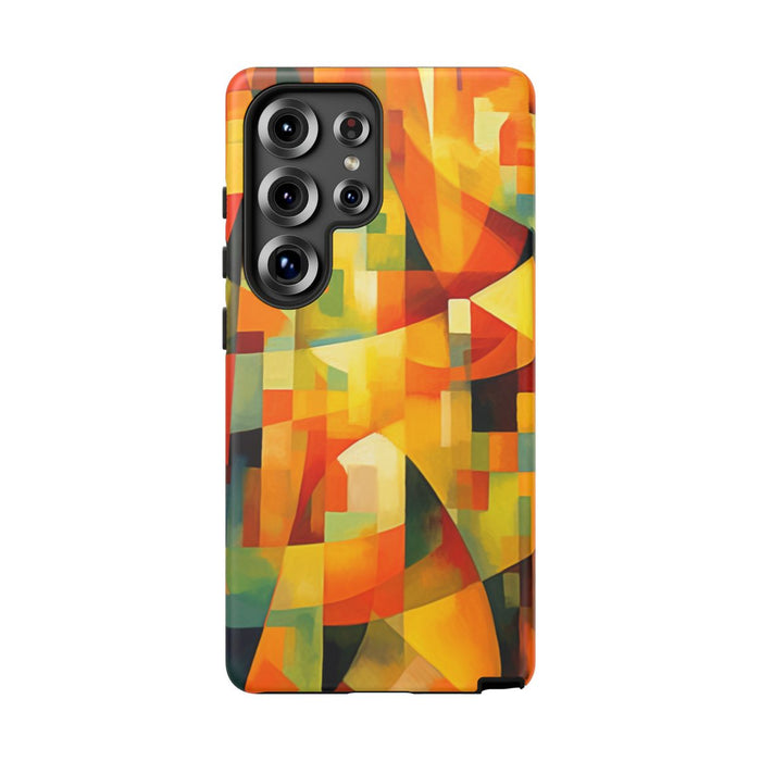 Abstracte Geometrische Vormen in Warme Kleuren
