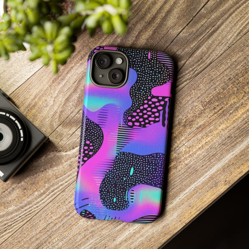 Abstract Neon Vaporwave Patroon