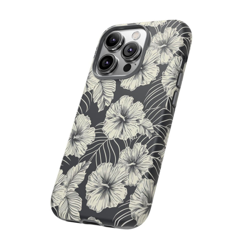 Monochroom Bloemenpatroon