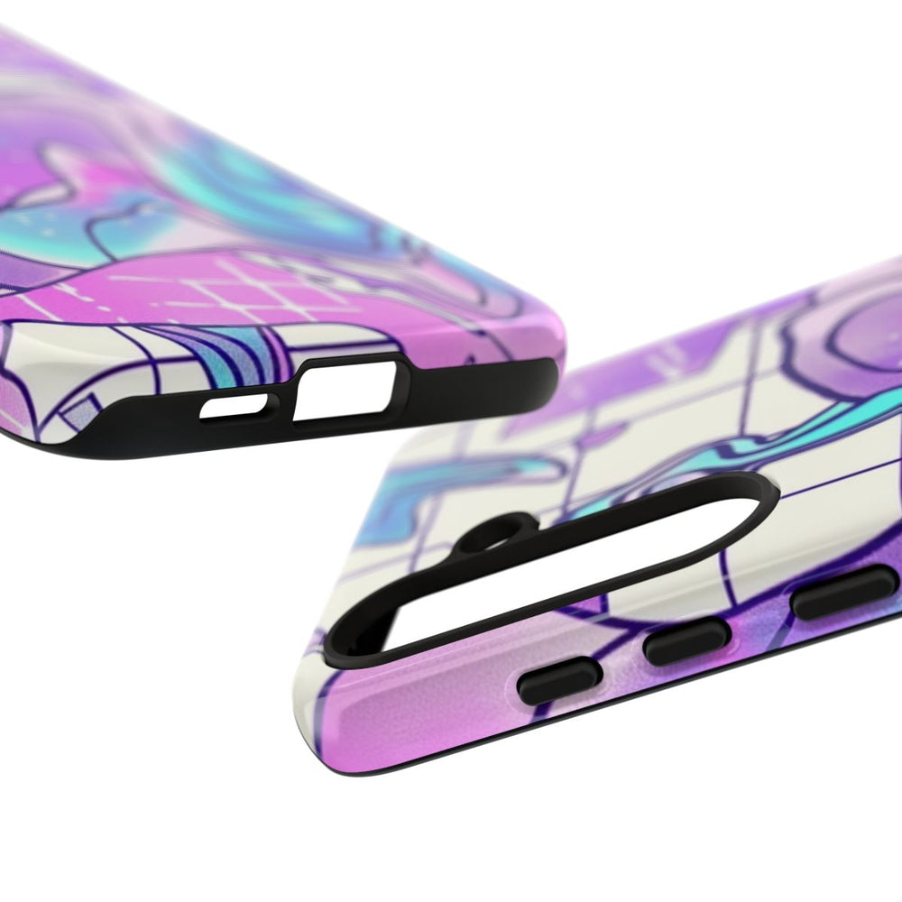 Abstract Kristal Vaporwave Patroon