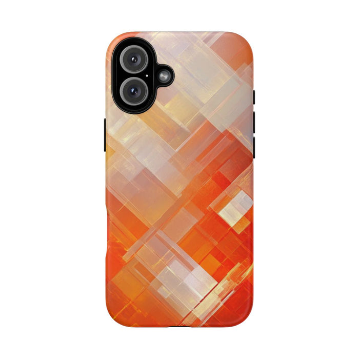 Abstract Geometrisch Oranje Patroon