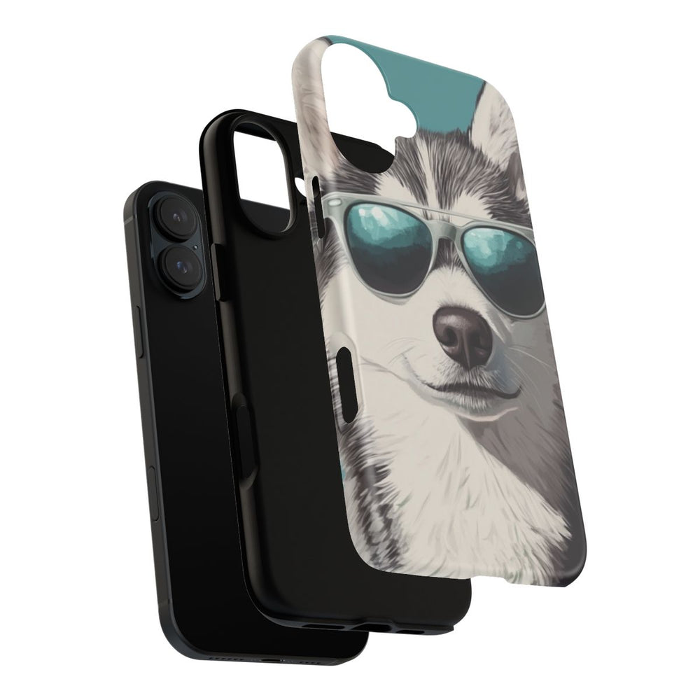Stoere Husky met Zonnebril