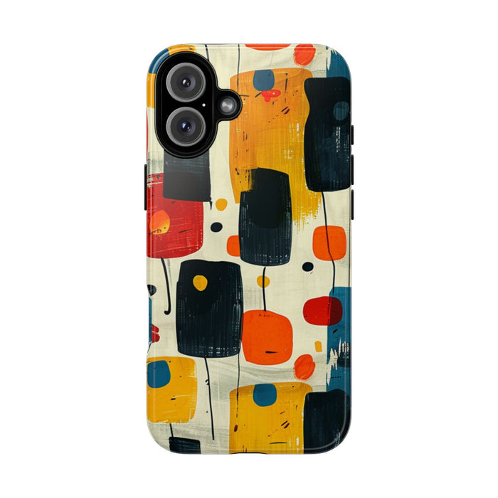 Mid-Century Abstract Geometrisch Patroon