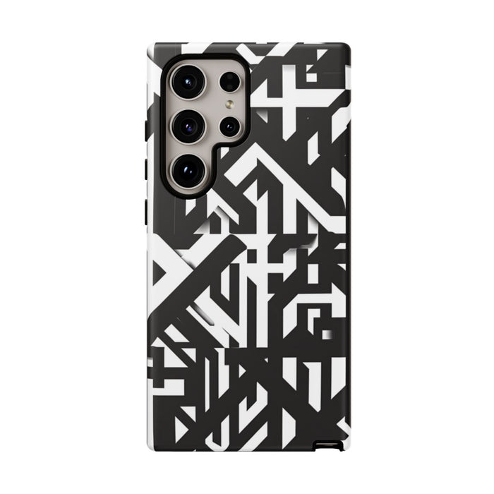 Zwart-Wit Geometrisch Patroon