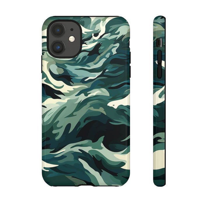 Abstracte Oceaangolven met Haaienpatroon