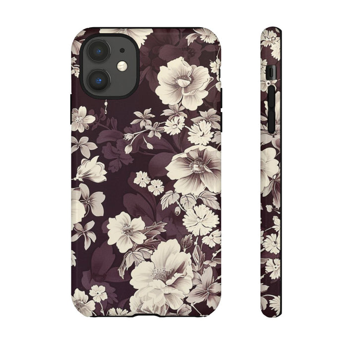 Vintage Witte Bloemenprint