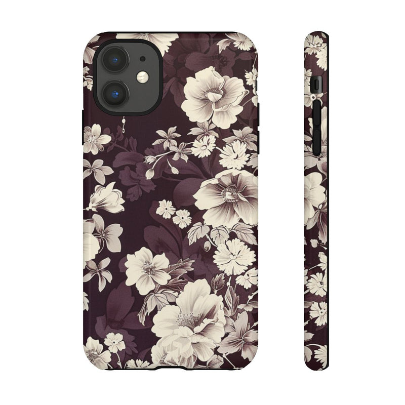Vintage Witte Bloemenprint
