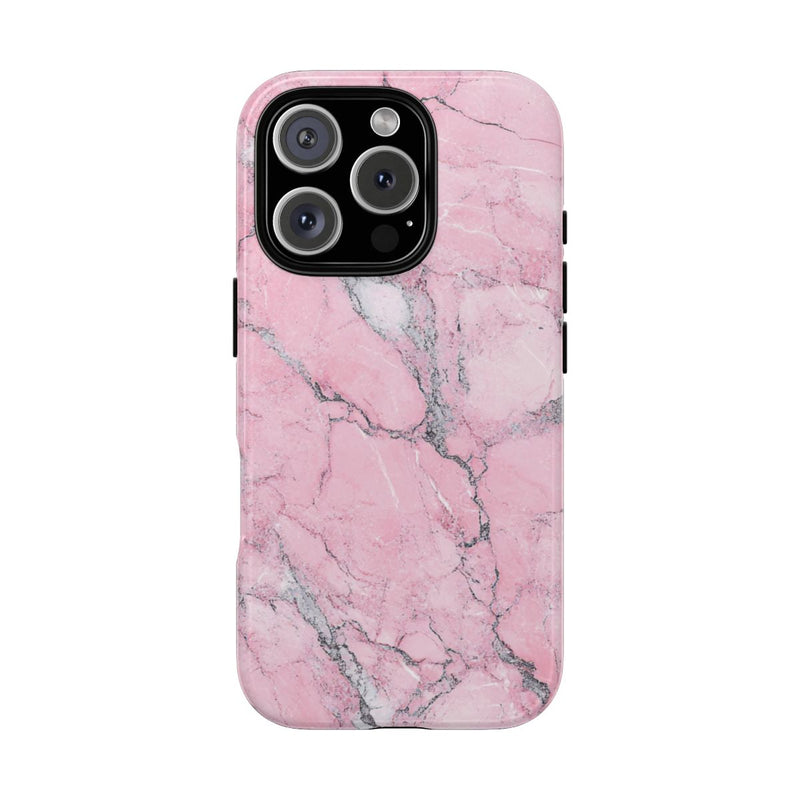 Roze Marmerstructuur met Glanzende Afwerking