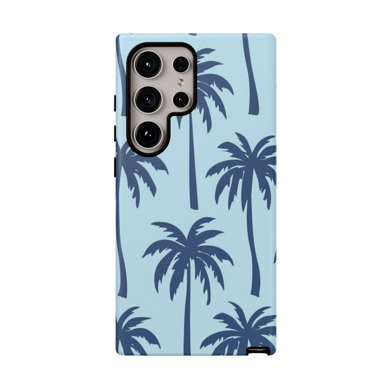 Blauw Palmbomenpatroon