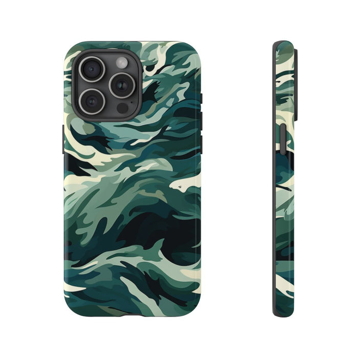 Abstracte Oceaangolven met Haaienpatroon