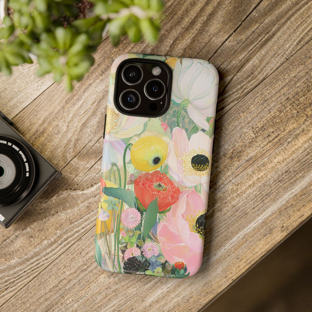 Lichte Pastelbloemen met Vogels