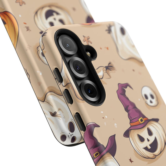 Schattige Halloween Geestjes en Pompoenen Patroon