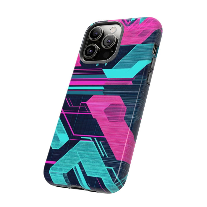 Neon Geometrisch Cyberpunkpatroon