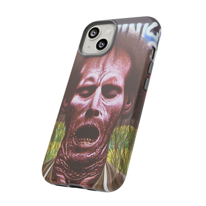 Surrealistisch Zombiegezicht met Vurige Lucht