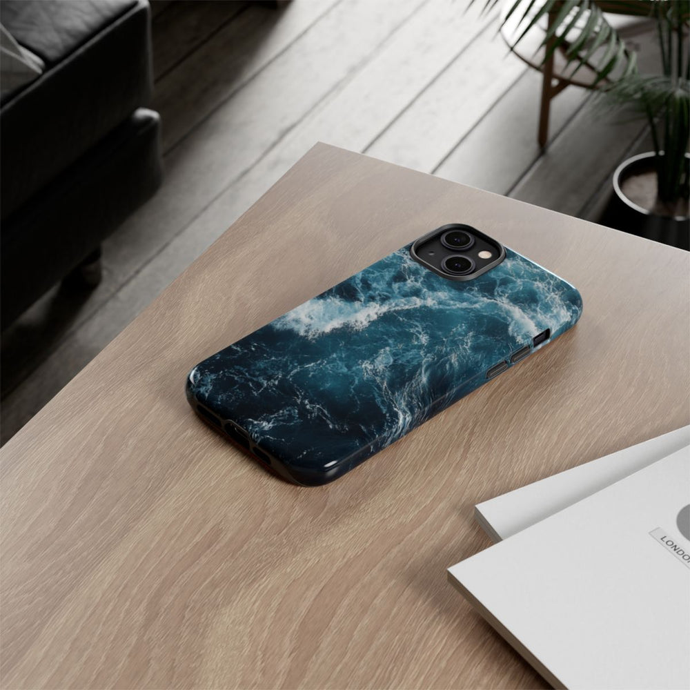 Oceaangolven in Diepblauw