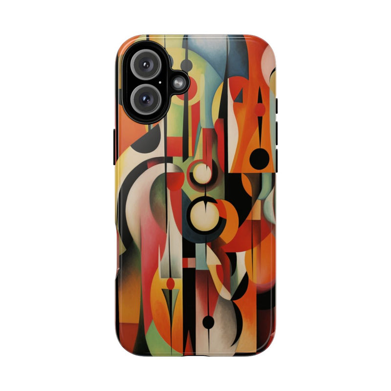 Abstracte Geometrische Vormen in Warme Kleuren